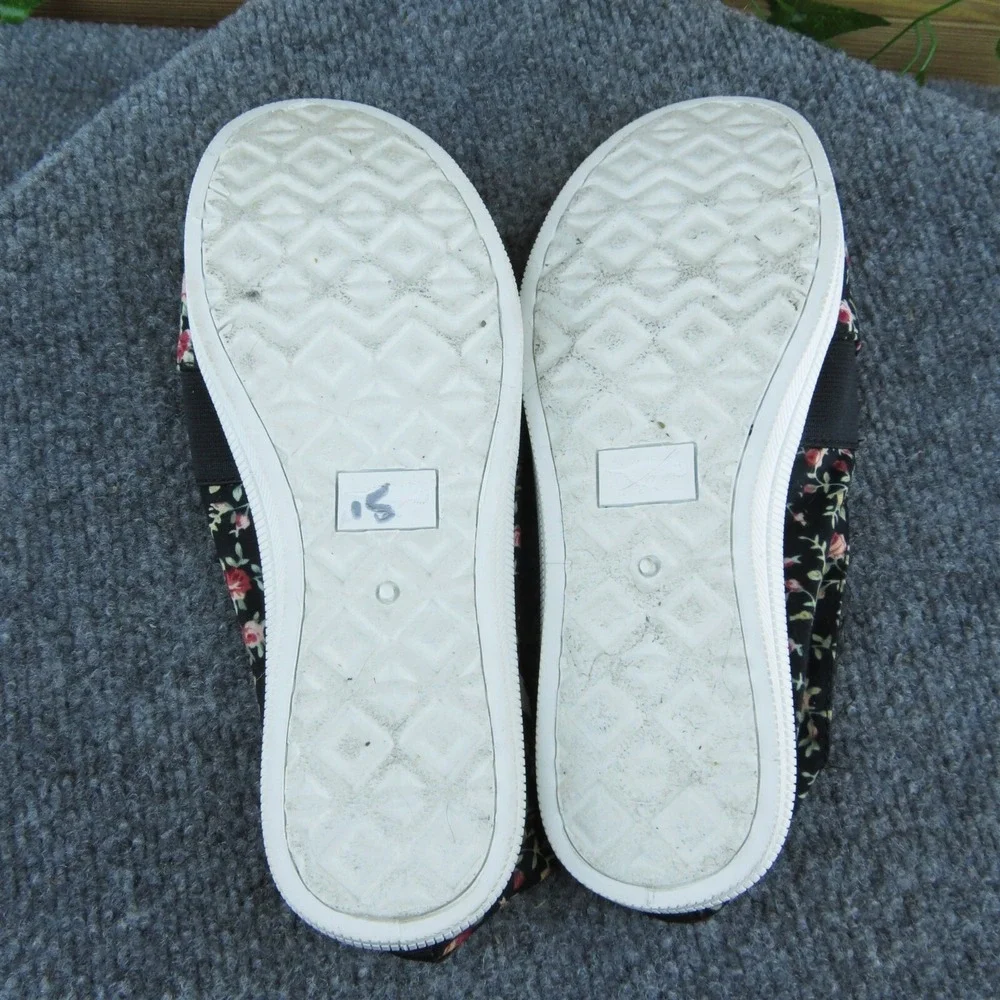 Rocket Dog Plush Foam Women Flat Shoes‎ Black Fabric Slip On Size 6.5 Medium